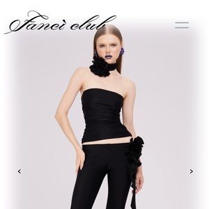 Fanci Club the rose tube top size small NWT